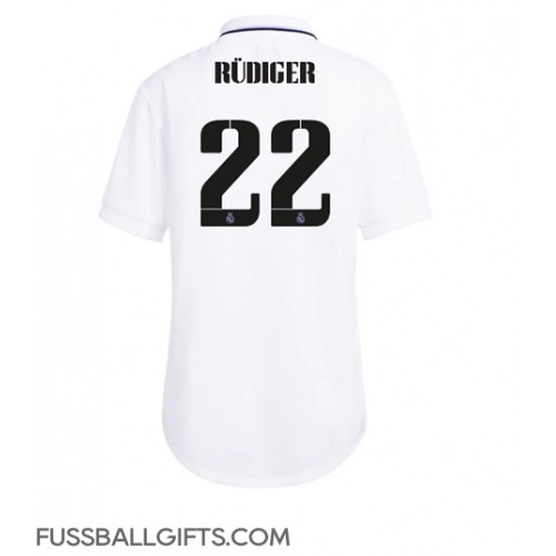 Real Madrid Antonio Rudiger #22 Fußballbekleidung Heimtrikot Damen 2022-23 Kurzarm